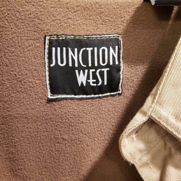 "JW" RUGGED FLEX OUTDOORSMAN LONG SLEEVE SHIRT JACKET 2XL BEIGE FLEECE LINED - Picture 6 of 7